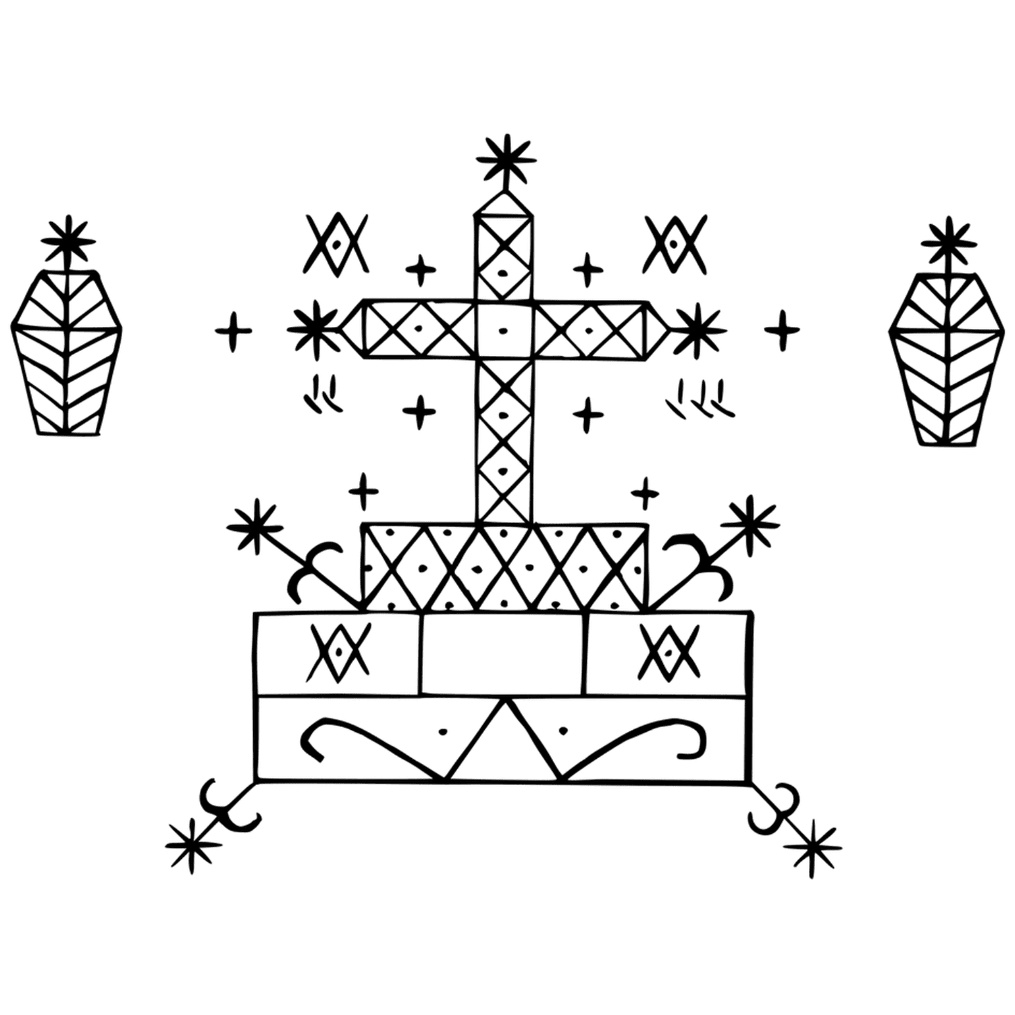 Vèvè Baron Samedi